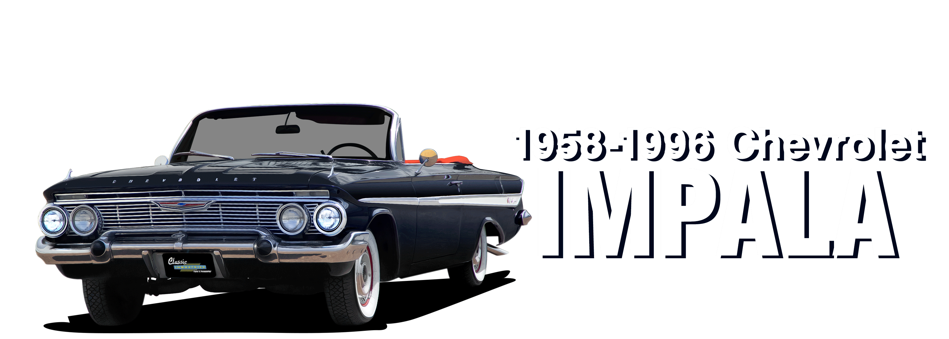 正規品】 1959-63 インパラ サンバイザー ブラケット ペア IMPALA